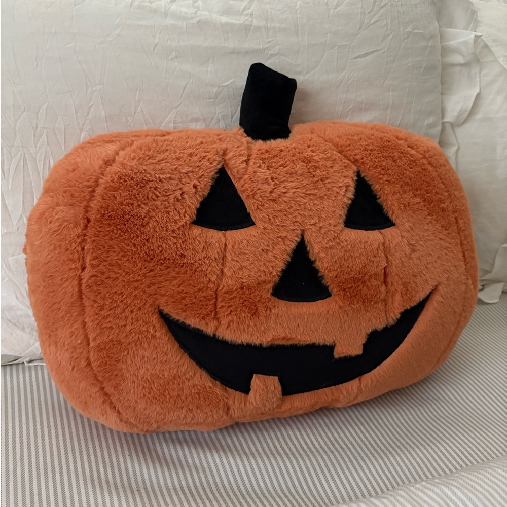 Orange Pumpkin Accent Pillow